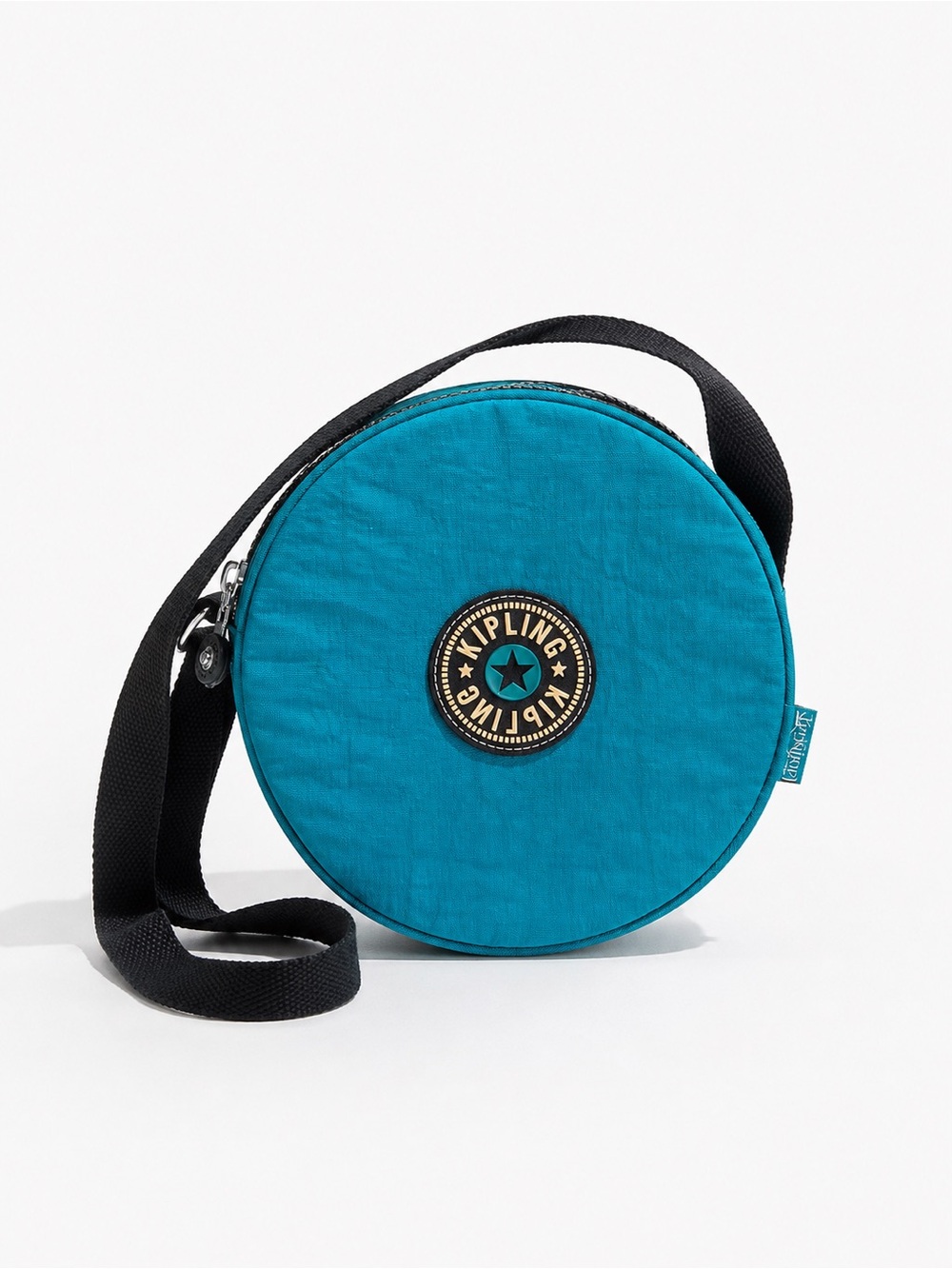 Kipling Teal Round backpack with Black Strap